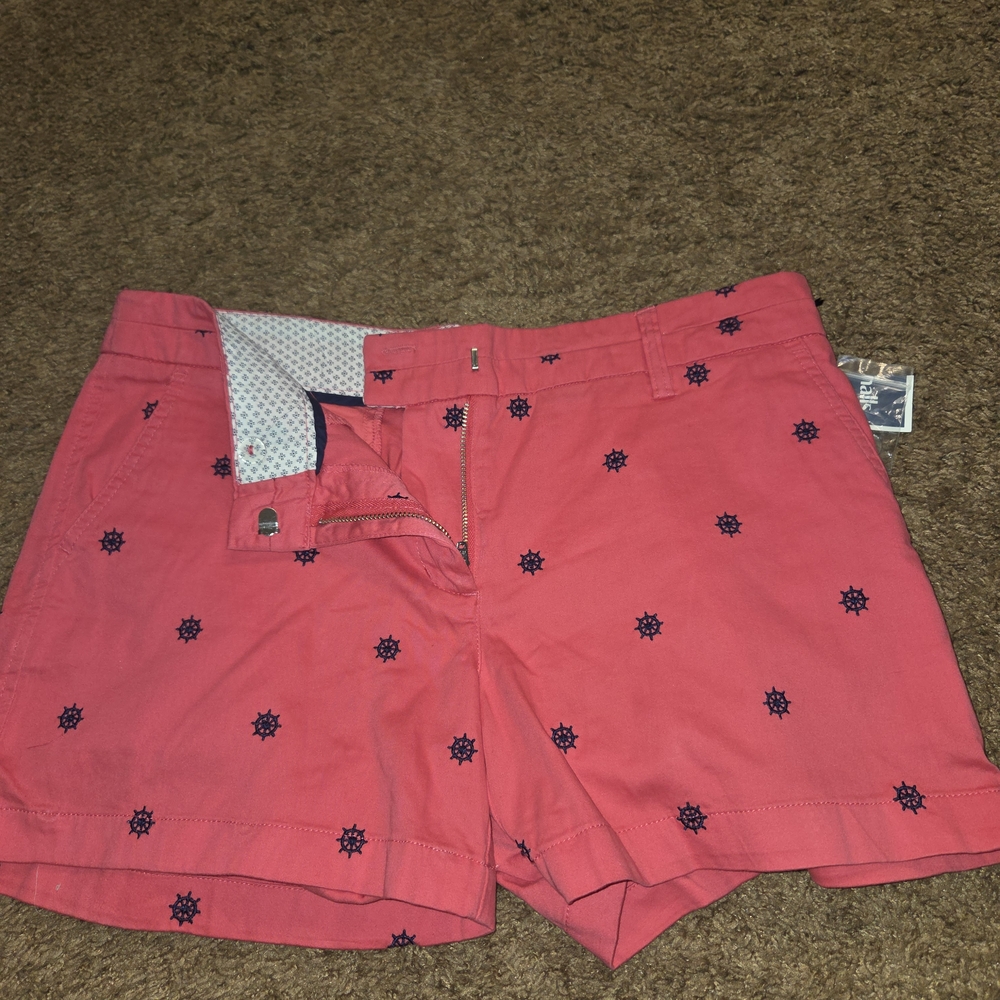 British Khaki Pink Bermudas Casual Shorts